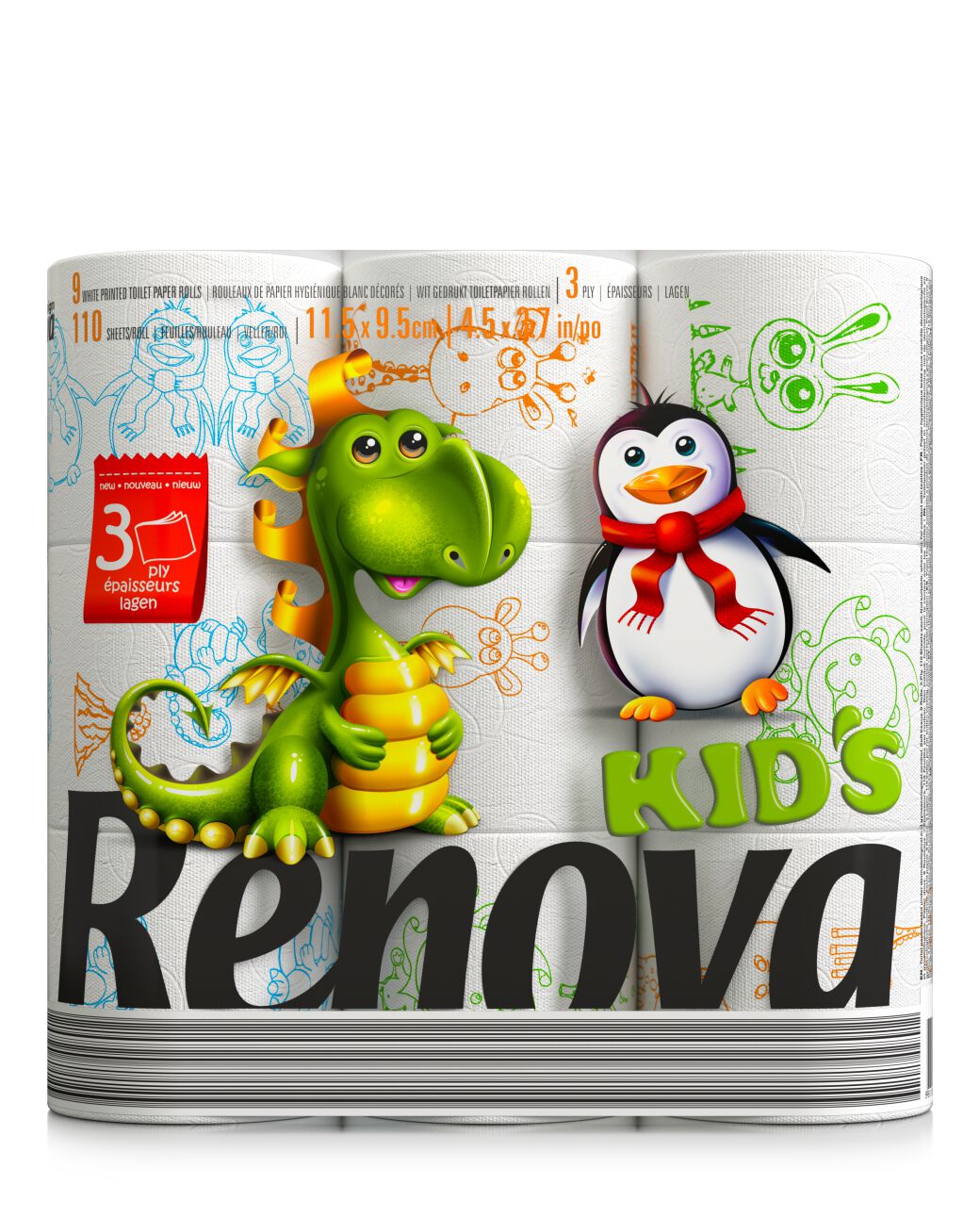 Papel Higi&eacute;nico Kids 9R